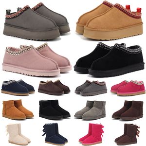 diseñador australia ug botas clásicas mujeres tasman ultra mini bota australia invierno nieve botines de piel rosa negro castaño arco tobillo mujer cálida zapatillas peludas