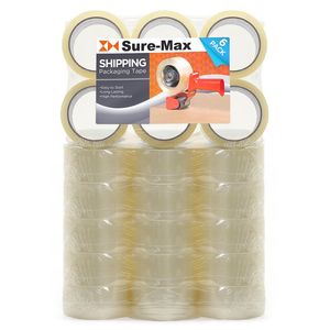 36 Rolls Carton Sealing Clear Packing Tape Box - 2 mil 2 x 55 Yards160s