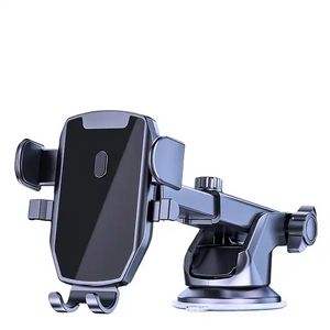 Soporte para teléfono móvil con brazo largo y Flexible, montaje ajustable de 360 grados, para salpicadero de coche, soporte para móvil de coche