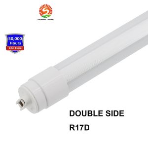 360 degrés émettant des lumières de tube LED double face T8 G13 R17D tournant 4ft 28W 6ft 42W 8ft 65w Sign Box Lighting LED Lights