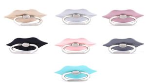 Porte-anneau à anneau de doigt de forme à lèvres à 360 degrés Stand pour les accessoires de téléphone portable pour Samsung S5 S9 Note 5 téléphones mobiles3026538