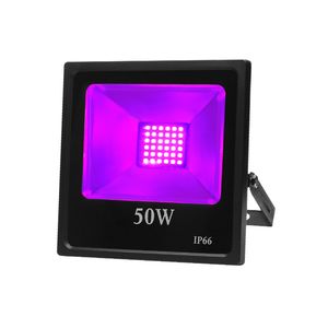 Projecteurs de lumière UV 365NM Blacklight haute puissance 30W 50W 80W 100W projecteur LED étanche IP65 pour les fournitures de fête