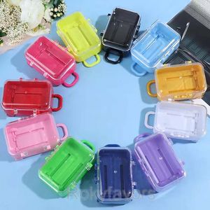 36 PCS Mélanger Les Couleurs Mini Valise De Voyage À Roulettes Sweet Box Baby Shower Enfants Fêtes Paquet De Bonbons Petits Cadeaux Titulaire Anniversaire Table Décors