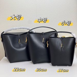 37 Bolso de cuero brillante Bolso tipo cubo Bolso de diseñador Mini bolso de mano Bolso cruzado Bolso de hombro con solapa Letras clásicas Hebilla de gancho Forrado de gamuza Accesorios de metal de cobre