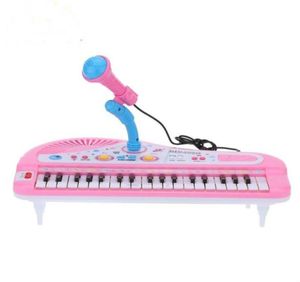 37 touches Electone Mini clavier électronique jouet Musical avec Microphone jouet de Piano électronique éducatif pour enfants enfants bébés 9698408