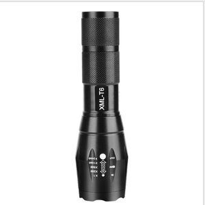 Lampe de poche tactique à LED, 3800 lumens, E17 xml T6, alimentée par 3A ou 18650, étanche, haute puissance, zoom, lampe de poche, lumière forte, torche de chasse en plein air