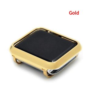 38mm 42mm Luxe 24Kt Gold Case Cover 18K Black Platinum Case Rose Gold Bezel Platinum Cover Remplacement pour Apple Watch Series 3 3498096