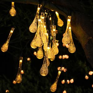 39 pieds 100 LED chaîne à piles goutte d'eau lumières fée chaîne lumière décor chambre patio intérieur extérieur fête mariage arbre de Noël jardin