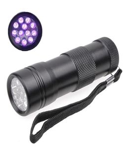 395400 nm Ultra Violet UV Light Mini Portable 12 LED UV Linterna Torch Torch Detector Detector Finder Black Light8641226