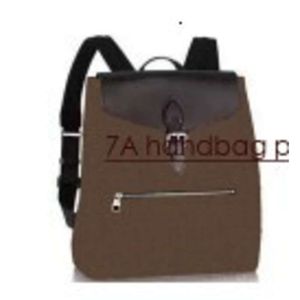 Diseñador 3A Diseñador Marrón Mono Christopher PM MENS Mochila Cuero BOLSOS GRANDES PLAK Hombro Mochila M40637 Bolsos