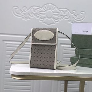 3A Calidad Diseñador Bolsa Mujer Venta al por mayor Ophidia Mini Bolsas Cartera de caballo Correa de cuero Beige / Ébano Lona Titular de la tarjeta de crédito Teléfono celular Bolsillo Moneda Pasaporte Caso 625