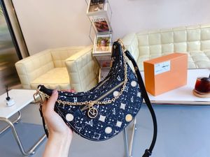 3A Calidad Moda Hombro Bolsos de lona negros Bolsos Cadena de metal Bolso cruzado Cartera Bolso Carteras Mujeres Flip Cover Messenger Baga