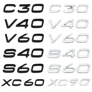 3D AWD T3 T5 T6 T8 Logo Emblem Badge Decal Car Sticker para Volvo C30 V40 V60 S40 S60 XC60 XC90 XC40 S80 S90 S80L S60L Car Stying181g