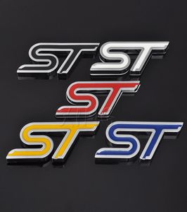 Autocollant de voiture 3D emblème automatique, Badge de Sport pour Ford ST Logo Focus Fiesta Ecosport 2009 2015 Mondeo, accessoires de style de voiture 9636178