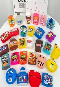 3D Cartoon Snacks Sweets Boire Chocolate Milky Tea Elecphones Accessoires Couverture de protection pour Apple AirPods 1 2 Pro 3 CASE CASHPHO5449097