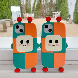 3D Cartoon Super Robot Cases Soft Silicone Protector Housse antichoc pour iPhone 14 13 12 11 Pro Max 8 7 Plus