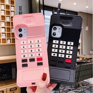 3D Cellulaire Classique Téléphone Mobile Cas Pour iPhone 13 13promax 11 Cas 11Pro Xs Max 6 7 8 Plus Rétro Protection Anti Cellulite Couverture Souple