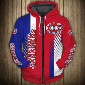 Chaqueta de béisbol de hockey sobre hielo Nel con estampado digital 3D para hombre, cárdigan con capucha y cremallera, suéter OliveIBR1IBR1