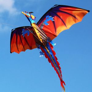 3D Dragon Kite Outdoor Portable 100m Surf Flying Kites Enfants Enfants Toy éducatif Outdoor Fun Sports Kid Gift 240430