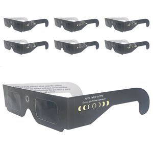 Gafas 3D 100 x Gafas de eclipse solar Venta al por mayor Sombras seguras con certificación CE e ISO para visualización directa del sol 231025