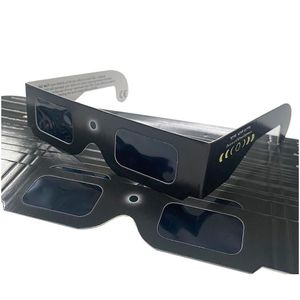 Lunettes 3D 500 x papier d'éclipse solaire total pour le cadre de visualisation Protégez vos yeux de 231025 Drop livraison électronique audio maison DH6MQ