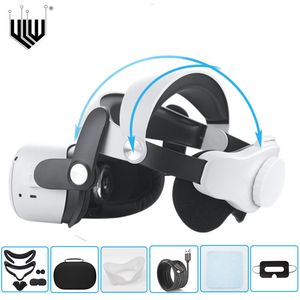 3D Glasses Head Strap For Oculus Quest 2 VR M2 F2 Adjustable Headset For Oculus Quest 2 Accessories Mount Face Padding VR Stand Helmet 221025