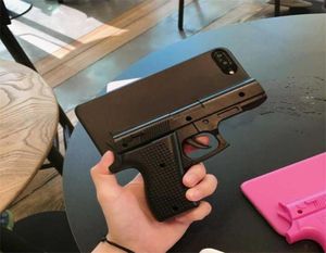 Coque de téléphone rigide en forme de pistolet 3D, étui pour iPhone 12 11 pro max 6 6S 7 8 Plus X XS XR case4363205