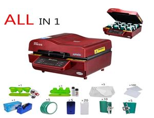Machines de transfert de chaleur 3D SUBLIMATION MACHINE MACHINE CHAUX PRESSE Appliquer sur Mugt ShirtCell Téléphone Case PrinterCup Digital Print4550147