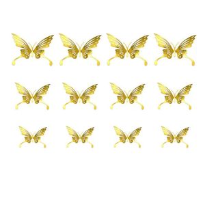 3D creux papillon papier découpé Stickers muraux autocollant décoratif Simulation papillons décoration décalcomanies mariage vacances fond