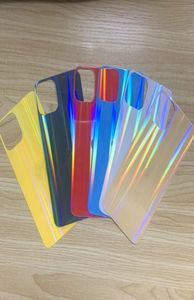 Hologram 3D Back Tempered Glass Sticker Protector Film pour iPhone 11 Pro Max Holographic Sticks Holo Films 200pcs2657861
