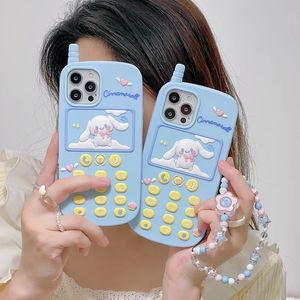 3D Kawaii mignon dessin animé japonais étuis Anime Animal chien téléphone étui de téléphone pour 14 13 12 11 Pro Xs Max Xr X 7 8 Puls SE 3 couverture souple