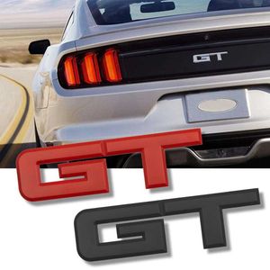 Letras de Metal 3D para coche Ford Mustang GT 2018 2019 2012 2017 2016 GT 500 350 40, emblema de maletero, guardabarros GT, accesorios adhesivos
