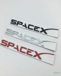 Emblème d'autocollant en métal 3D pour Tesla Model 3 S x Roadster Lettre SpaceX Fender Stickers Side Stickers Car Sticker Auto Parts 5942174