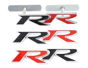 3D Metal RR Logo Emblem Badge Decs Stickers de la voiture à dos avant pour Honda Rr Civic Mugen Accord CRV CITY HRV Car Styling1270201