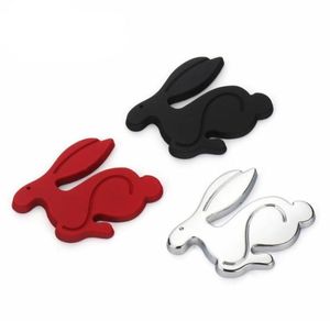 Badge de coffre arrière autocollant de voiture de lapin de course en métal 3D 3D pour Volkgen VW Jetta Polo Golf 4 7 GTI ACCESSOIRES DE CAR UNIVERSALES506384