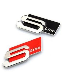 3D Metal S Line Sline Sticker Emblem Emblem BaCe para A1 A3 A4 B6 B8 B5 B7 A5 A6 C5 Accesorios Estyling2099269