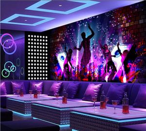 Murales en 3D para la sala de estar Madden Dance Dance Dream Cool Bar KTV Pared Decorativa