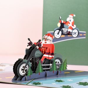3D Pop Up Invitation De Noël Carte De Voeux De Noël Dessin Animé Mignon Père Noël Cartes De Voeux Cadeau Carte Postale Enfants Cadeaux