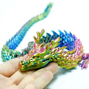 Dragon chinois imprimé en 3D, les articulations du corps entier qui peuvent bouger les meubles et les décorations de la maison valent la peine de collectionner des jouets créatifs
