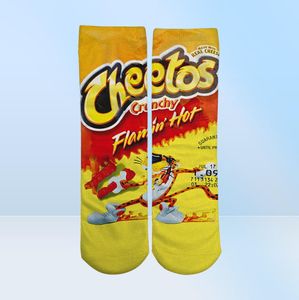 Calcetines estampados en 3D de un lado de dibujos animados para mujeres y niñas, calcetines largos de animadora, niñas animadas e impresión en 3D, medias deportivas de 118 pulgadas 17 Co9449470