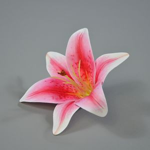 Film d'impression 3D fleurs de lys artificielles 2023NEW, fausses têtes de fleurs de haute qualité pour décoration de mariage (20 pièces)