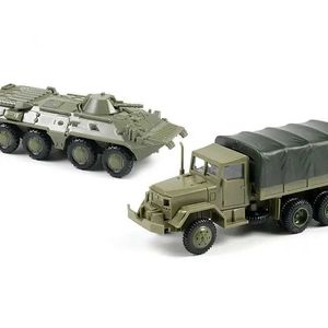 Puzzles 3D 1 72 M35 Truck soviétique BTR 80 Véhicule blindé à roues sans assemblage en caoutchouc Toy militaire Carl2404