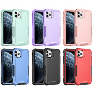 3in1 Military Grade Hybrid Armor Heavy Duty Defender Cases Housse robuste antichoc pour iPhone 14 13 12 11 Pro Max 8 Plus Samsung S23 Ultra A14 A24 A54 MOTO G 5G 2023