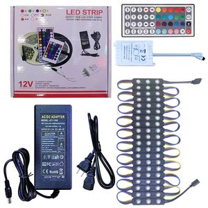 Module d'éclairage LED RVB 3LED Modules 5050 SMD Store Front Window Sign Strip Lights Storefront DC12V Contrôle de l'alimentation Boîte de couleurs Mot lumineux maintenant