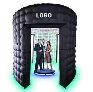 3m 360 Degree Inflatable LED PhotoBooth Enclosure with Free custom 360 photo booth backdrop