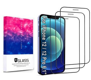Paquete de 3 protectores de pantalla de dureza 9H de cubierta completa de madera, película HD ultra clara de vidrio templado para iPhone 6 7 8 plus x xr xs max 11 12 138429368