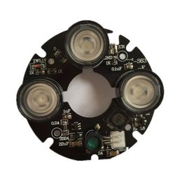 3pcs Array IR LED Spot Light 850nm Infrared Board pour CCTV Bullet Camera 53mm Diamètre