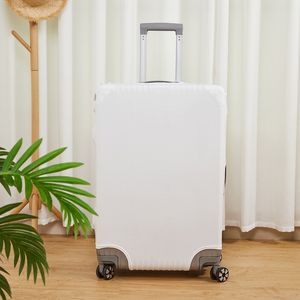 3PCS Sac Pièces Sublimation DIY Blanc Blanc Polyester Renforcé Élastique Housse De Protection Pour Trolley Case S-XL