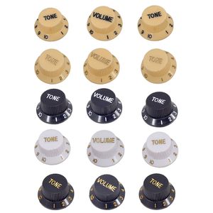 3PCS GUITARS STRAT KNOB 1 Volume 2 Boutons de commande de tonalité pour les accessoires de guitare St SQ Excellents boutons de remplacement Switchs