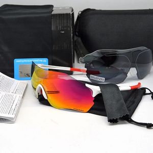 3 uds lente EVZERO ciclismo gafas de sol bicicleta gafas marco completo TR negro lente polarizada deporte al aire libre gafas de sol MTB ciclo gafas